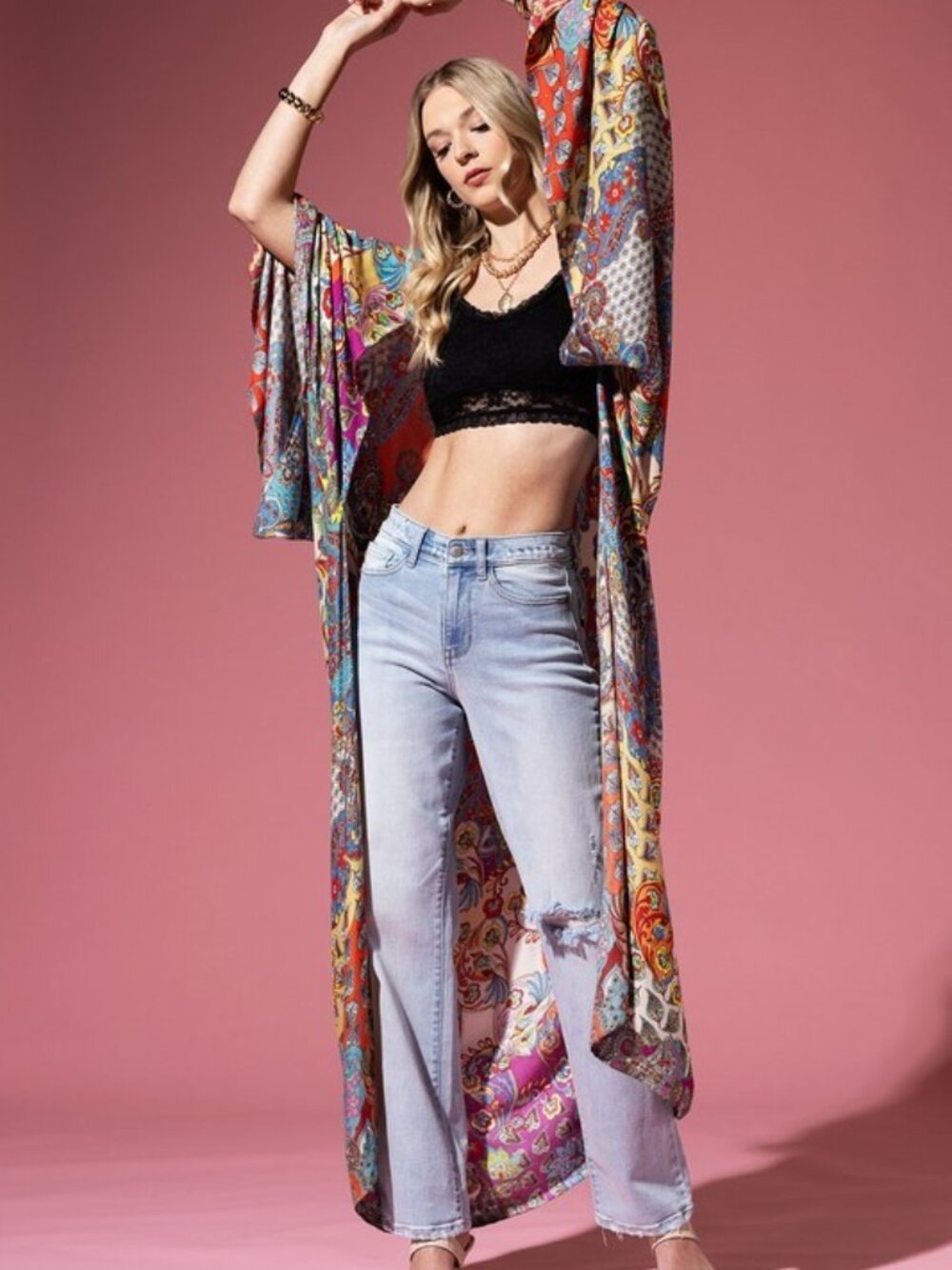 NWT Boutique Item: Valentina Kimono - One Size - Picture 4 of 7